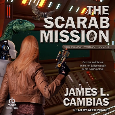 The Scarab Mission – omslag til lydbogen af James L. Cambias