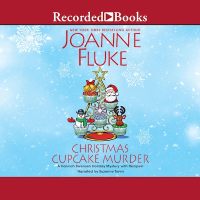 Christmas Cupcake Murder – omslag til lydbogen af Joanne Fluke