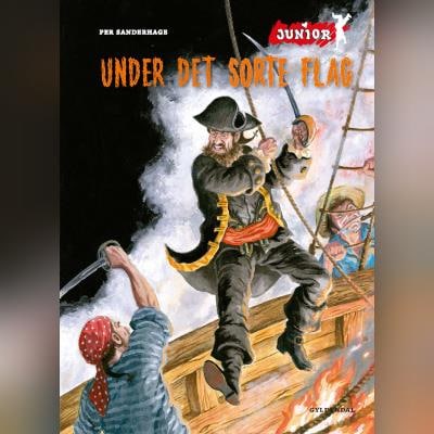 Under det sorte flag – omslag til lydbogen af Per Sanderhage