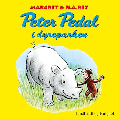 Peter Pedal i dyreparken – omslag til lydbogen af H.A. Rey