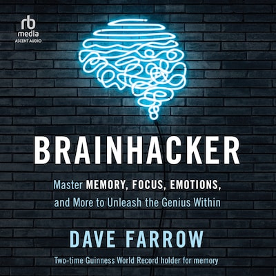 Brainhacker – omslag til lydbogen af Dave Farrow