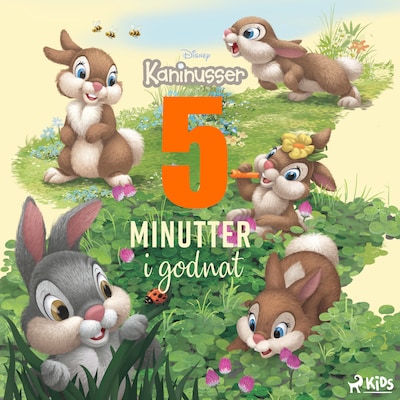 Fem minutter i godnat - Kaninusser – omslag til lydbogen af Disney