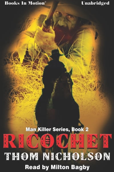 Ricochet – omslag til lydbogen af Thom Nicholson