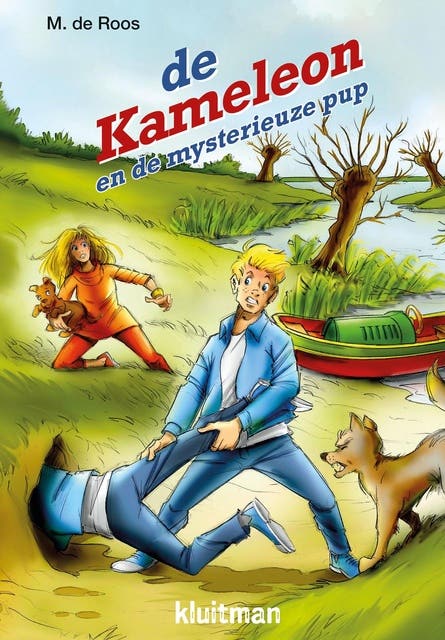 De Kameleon en de mysterieuze pup – omslag van het luisterboek van M. de Roos