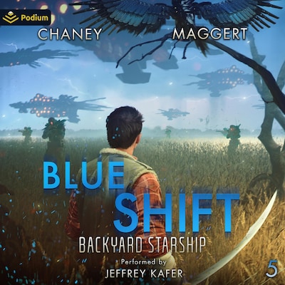 Blue Shift – omslag til lydbogen af J.N. Chaney, Terry Maggert