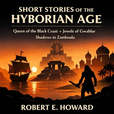 Short Stories of the Hyborian Age – omslag til lydbogen af Robert E. Howard