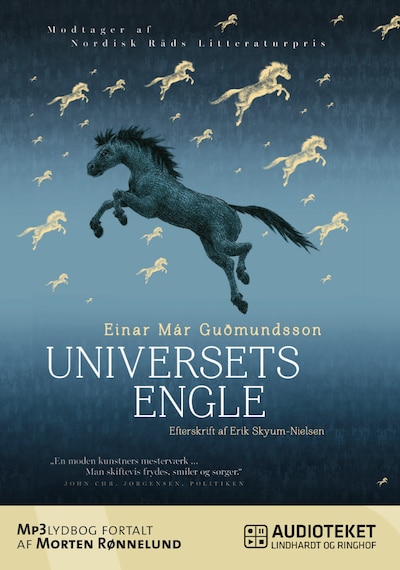 Universets engle – omslag til lydbogen af Einar Már Guðmundsson