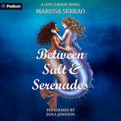 Between Salt and Serenades – omslag til lydbogen af Marissa Serrao