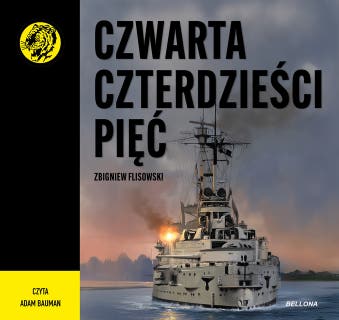 Czwarta czterdzieści pięć – okładka audiobooka, autor Flisowski Zbigniew