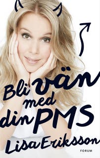 Bli vän med din pms – omslag till ljudboken av Lisa Eriksson
