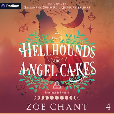 Hellhounds and Angel Cakes – omslag til lydbogen af Zoe Chant