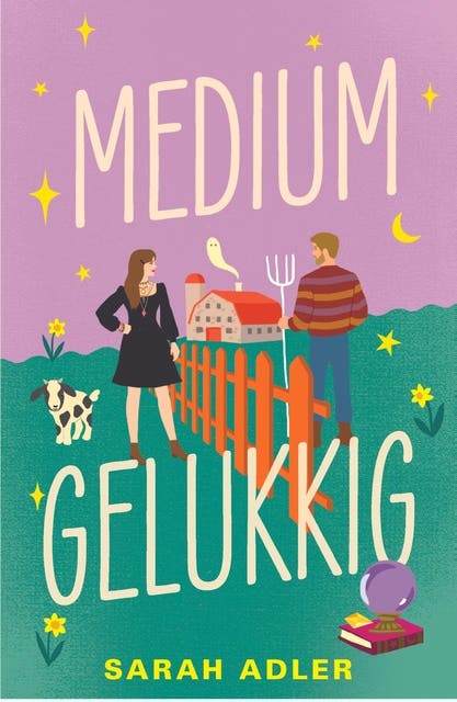 Medium gelukkig – omslag van het luisterboek van Sarah Adler
