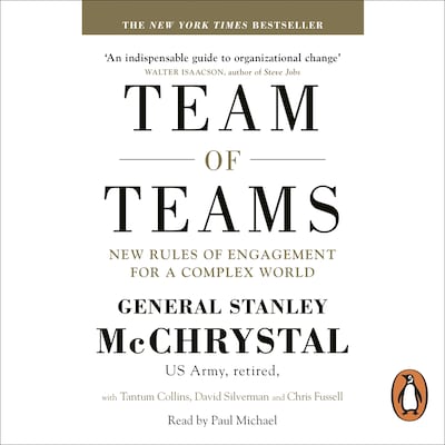 Team of Teams – omslag til lydbogen af General Stanley McChrystal, David Silverman, Tantum Collins