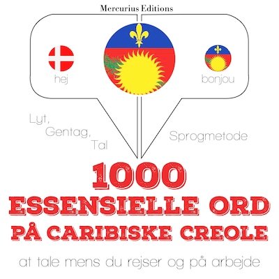 1000 essentielle ord i Caribiske Creole – omslag til lydbogen af JM Gardner