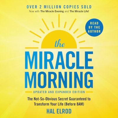 The Miracle Morning (Updated and Expanded Edition) – omslag til lydbogen af Hal Elrod