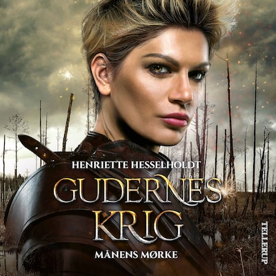 Gudernes krig #5: Månens mørke – omslag til lydbogen af Henriette Hesselholdt