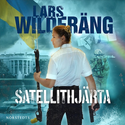 Satellithjärta – omslag till ljudboken av Lars Wilderäng