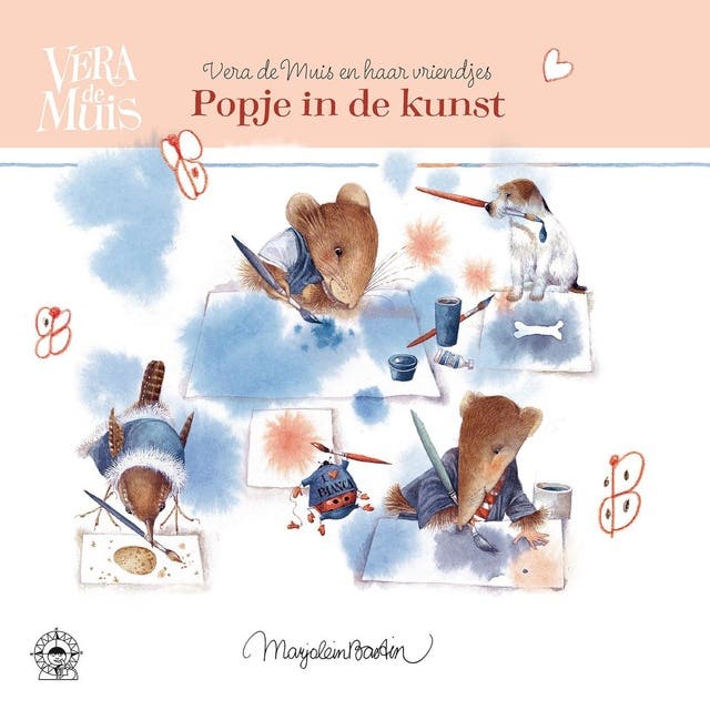 Popje in de kunst – omslag van het luisterboek van Marjolein Bastin