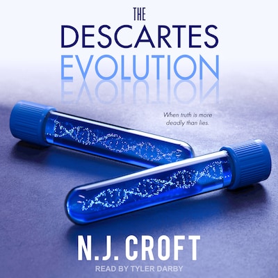 The Descartes Evolution – omslag til lydbogen af N.J. Croft