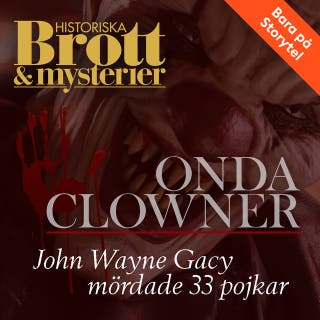 Onda clowner – omslag till ljudboken av Henrik Holst,Historiska Brott och Mysterier,Petter Karlsson