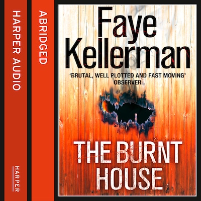 The Burnt House – omslag til lydbogen af Faye Kellerman
