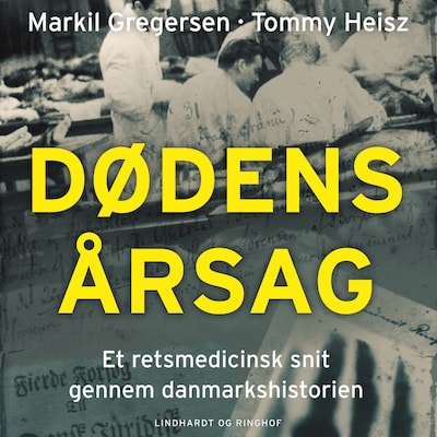 Dødens årsag – omslag til lydbogen af Tommy Heisz, Markil Gregersen