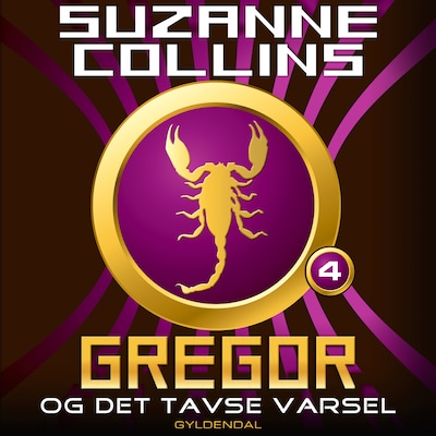 Gregor 4 - Gregor og det tavse varsel – omslag til lydbogen af Suzanne Collins