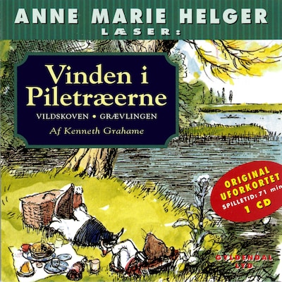 Anne Marie Helger læser Vinden i Piletræerne 2 – omslag til lydbogen af Kenneth Grahame