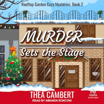 Murder Sets The Stage – omslag til lydbogen af Thea Cambert