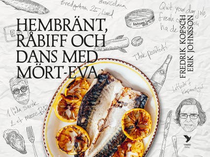 Hembränt, råbiff och dans med Mört-Eva – omslag till ljudboken av Fredrik Kopsch