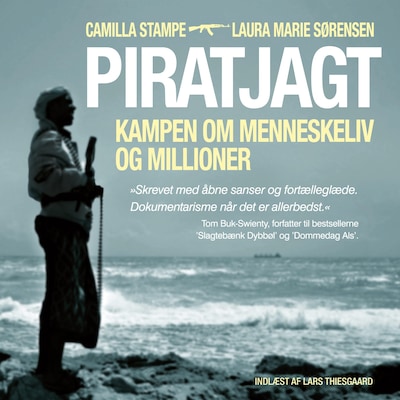 Piratjagt – omslag til lydbogen af Camilla Stampe og Laura Marie Sørensen