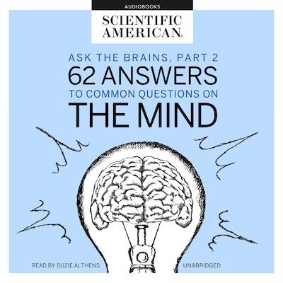 Ask the Brains, Part 2 – omslag til lydbogen af Scientific American