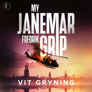 Vit gryning – omslag till ljudboken av My Janemar, Fredrik Grip