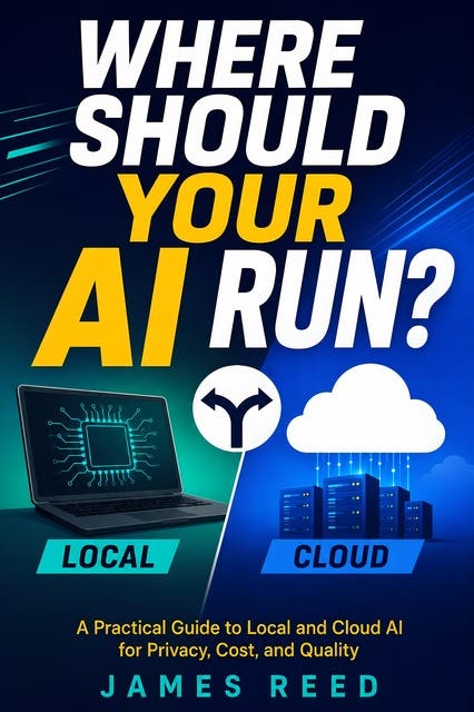 Where Should Your AI Run?: A Practical Guide to Local and Cloud AI for Privacy, Cost, and Quality – omslag til lydbogen af James Reed