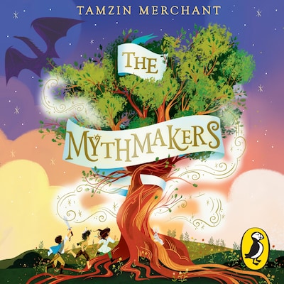 The Mythmakers – omslag til lydbogen af Tamzin Merchant