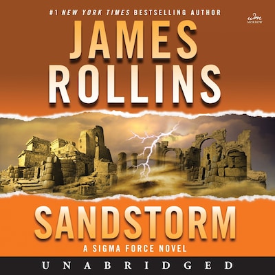 Sandstorm – omslag til lydbogen af James Rollins