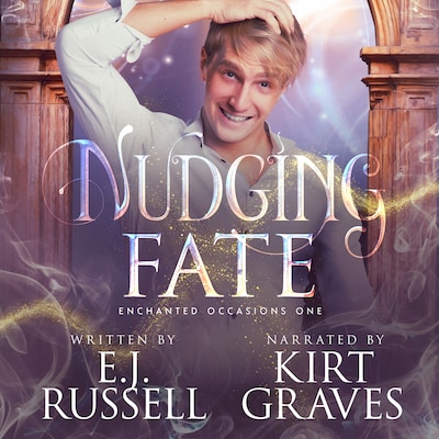 Nudging Fate – omslag til lydbogen af E.J. Russell