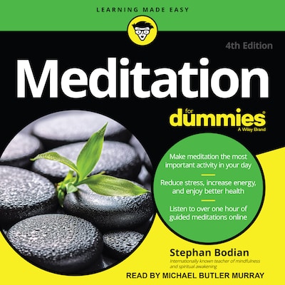 Meditation For Dummies – omslag til lydbogen af Stephan Bodian