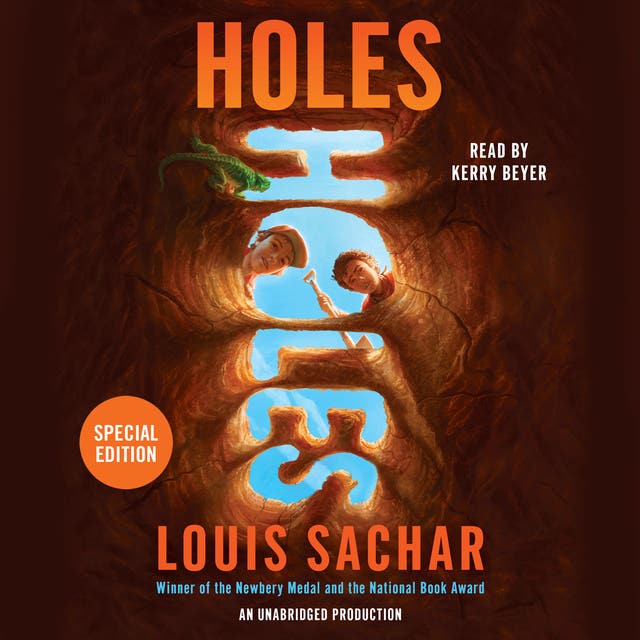Holes – omslag van het luisterboek van Louis Sachar