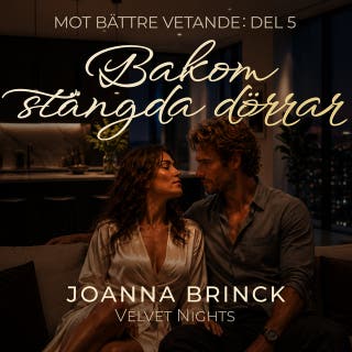 Bakom stängda dörrar – omslag till ljudboken av Joanna Brinck
