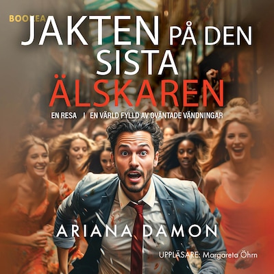 Jakten på den sista älskaren – omslag till ljudboken av Ariana Damon