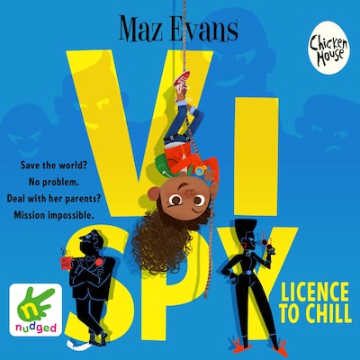 Vi Spy – omslag til lydbogen af Maz Evans