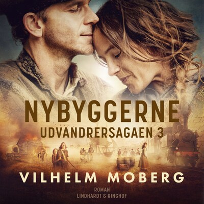 Nybyggerne – omslag til lydbogen af Vilhelm Moberg