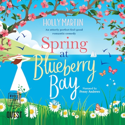 Spring at Blueberry Bay – omslag til lydbogen af Holly Martin