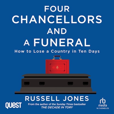 Four Chancellors and a Funeral – omslag til lydbogen af Russell Jones