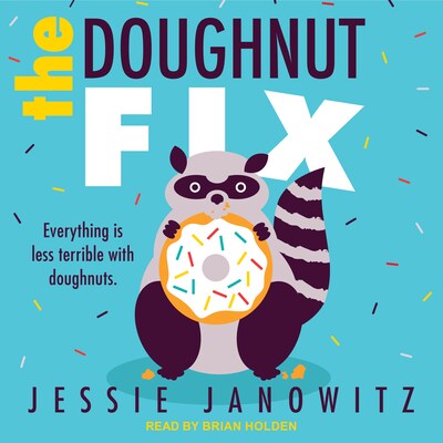 The Doughnut Fix – omslag til lydbogen af Jessie Janowitz