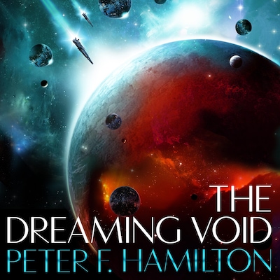The Dreaming Void – omslag til lydbogen af Peter F. Hamilton