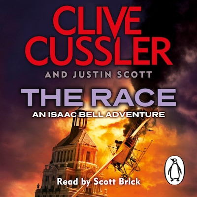 The Race – omslag til lydbogen af Clive Cussler, Justin Scott