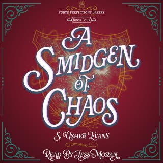 A Smidgen of Chaos – omslag till ljudboken av S. Usher Evans