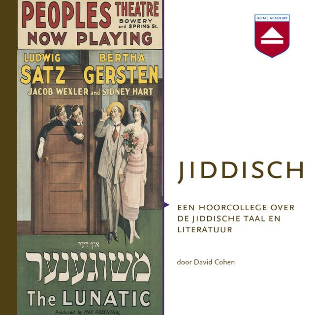 Jiddisch: Een hoorcollege over de Jiddische taal en literatuur – omslag van het luisterboek van David Cohen